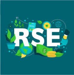 Logo RSE - Responsabilité Sociétale des Entreprises.