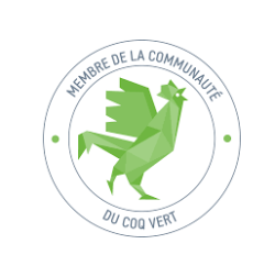 Logo coq vert - communauté d'entreprise engagées dans la transition écologique.
